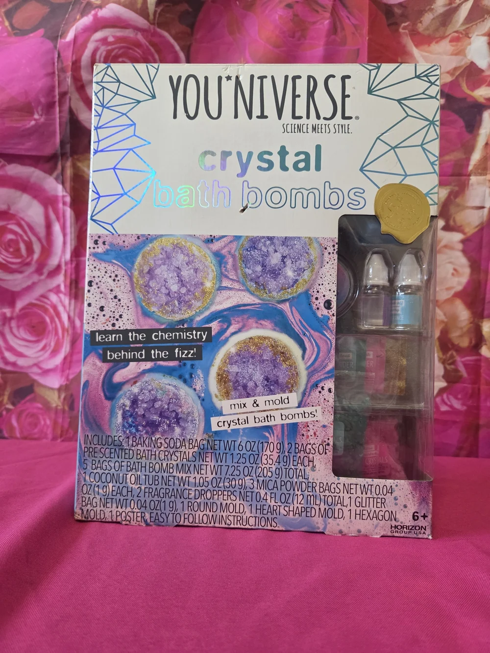 Youniverse Scented Diy Crystal Bath Bombs - Purple